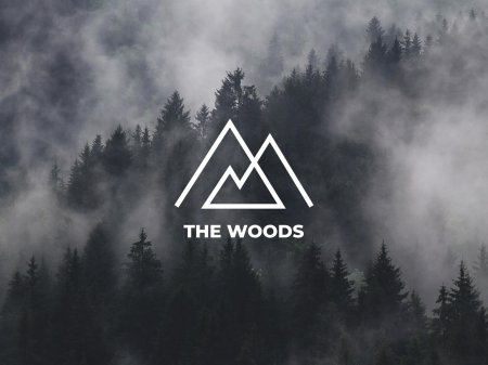 Логотип лес