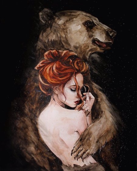 Рыжая девушка