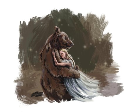Девушка и медведь