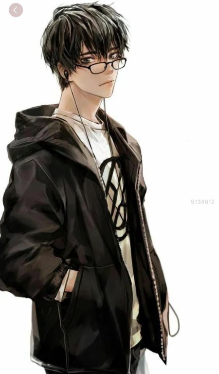 Парень в очках арт