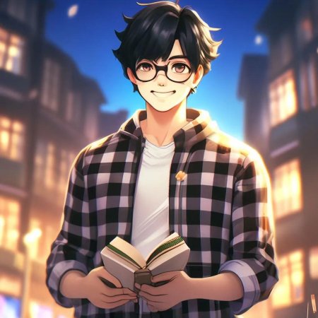 Аниме персонажи в очках