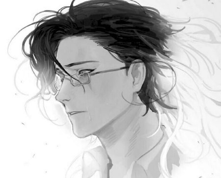 Мужчина в очках арт