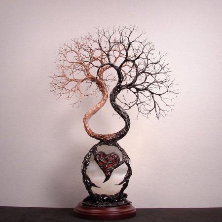 Ночник дерево из проволоки