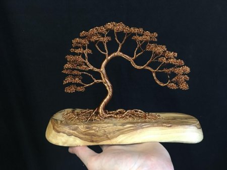 Дерево банзай из медной проволоки