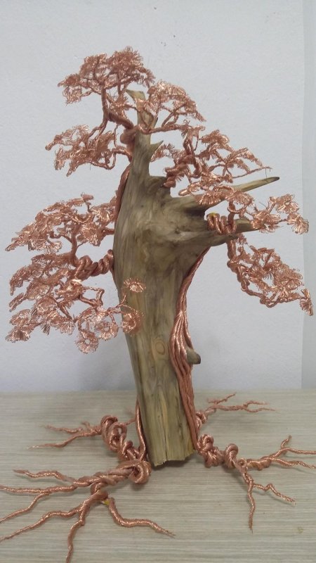 Дерево бонсай из меди