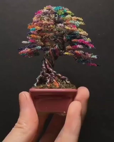 Поделка дерево из проволоки