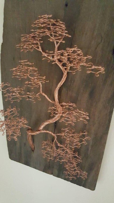 Дерево из медной проволоки