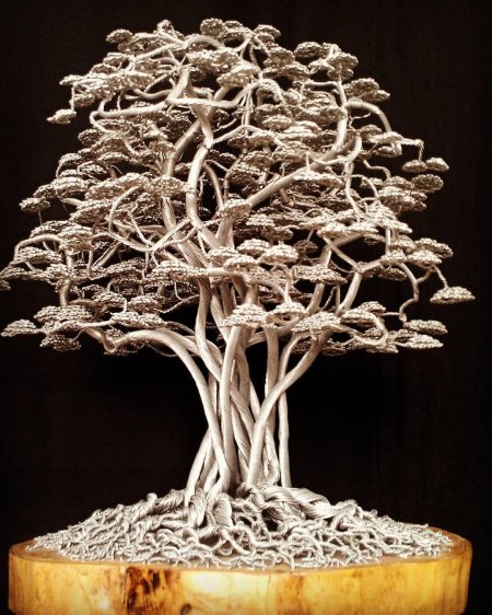 Дерево бонсай из проволоки