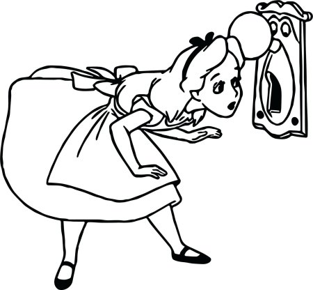 Рисунок к сказке алиса в стране чудес