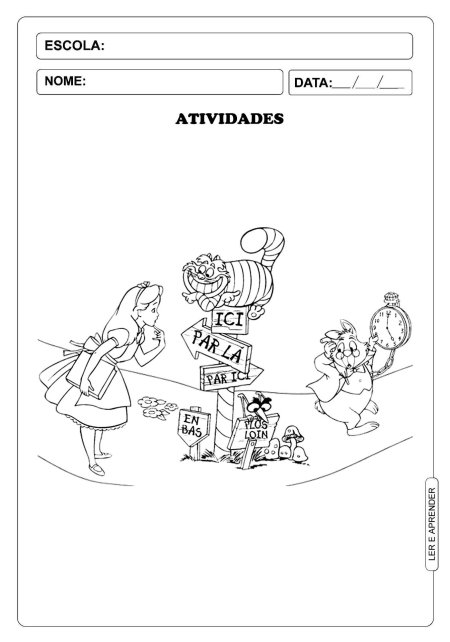 Раскраска алиса в стране чудес