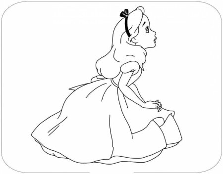 Раскраска алиса в стране чудес