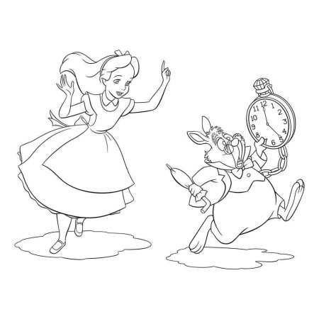 Рисунок алиса в стране чудес