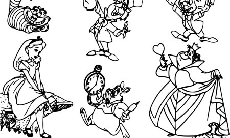 Герои алисы в стране чудес рисунки