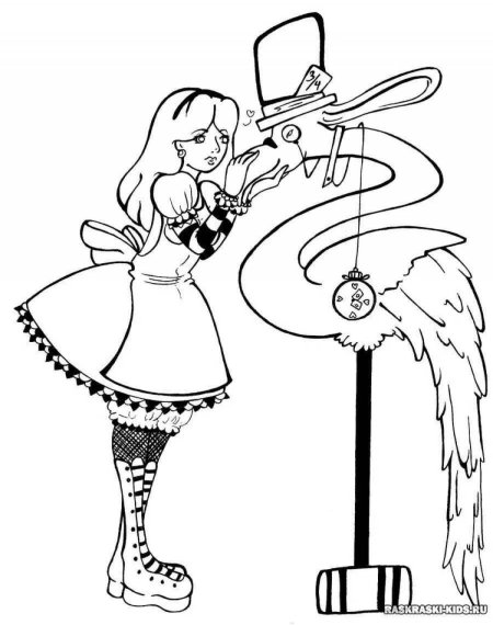 Рисунок по книге алиса в стране чудес