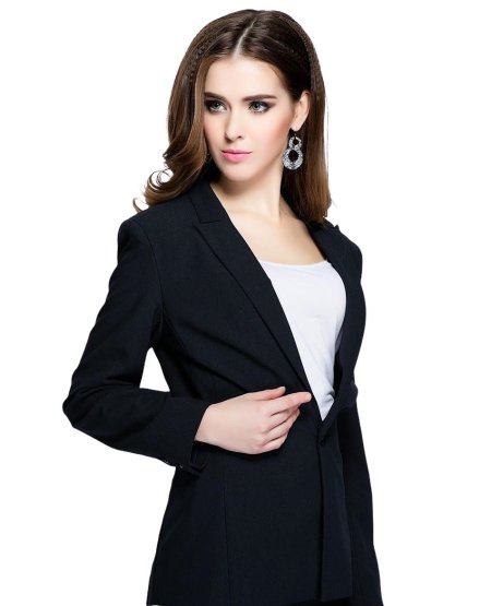 Черный пиджак женский