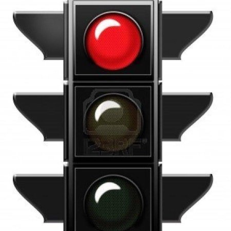 Красный свет светофора