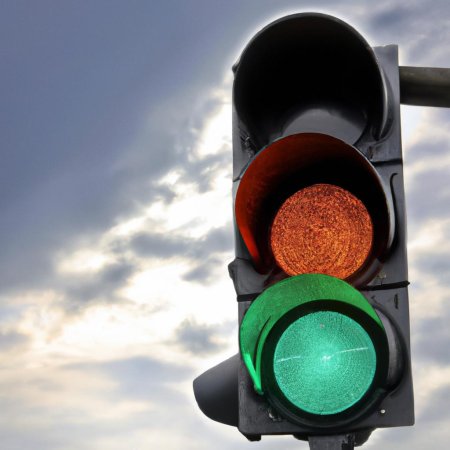 Зелёный свет светофора
