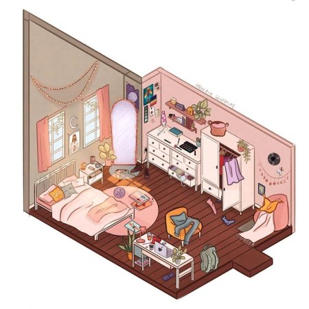 Комната в стиле аниме