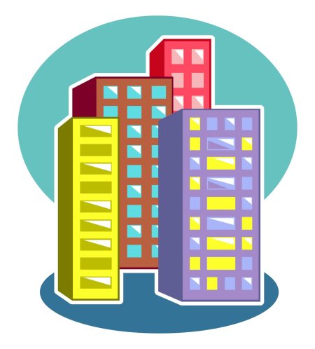 Многоквартирный дом пиктограмма