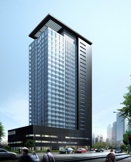 Многоэтажное офисное здание