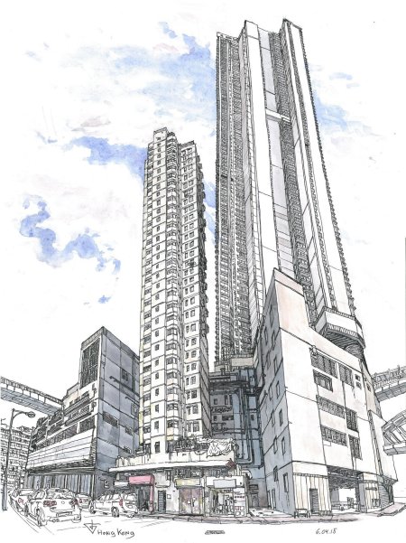 Современная архитектура рисунок