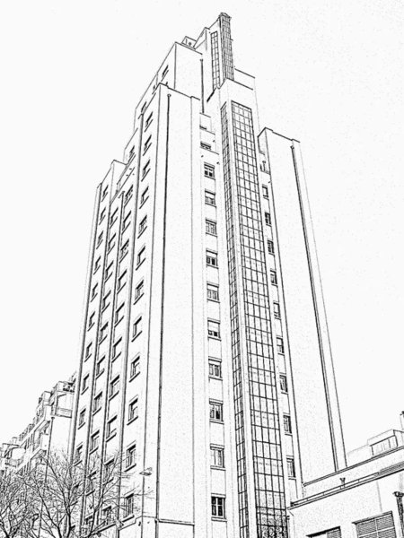 Многоэтажка карандашом