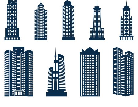 Многоэтажный дом вектор