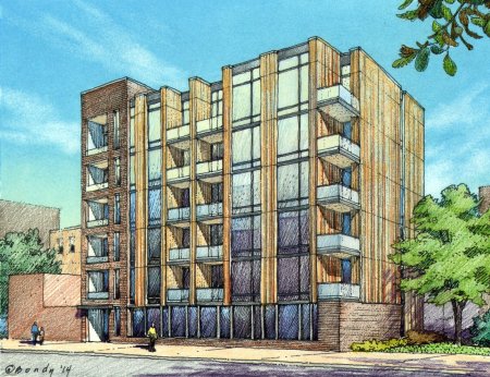 Многоквартирный дом рисунок