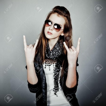 Девочка рокер