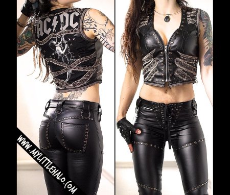 Кожаные штаны toxic vision