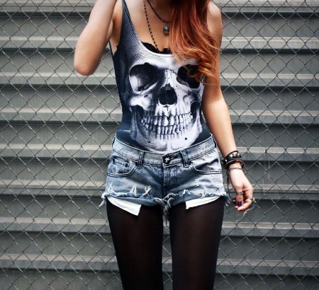 Рок стиль в одежде для девушек