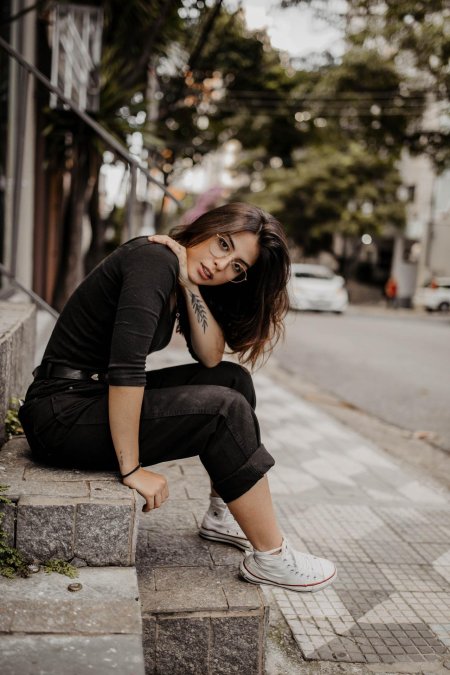 Девушки на уличных фотосессиях