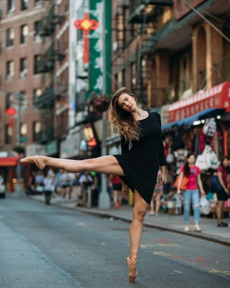 Танцоры балета на улицах нью-йорка фотограф omar z robles