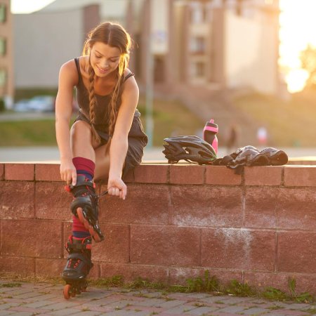 Девушки на роликах