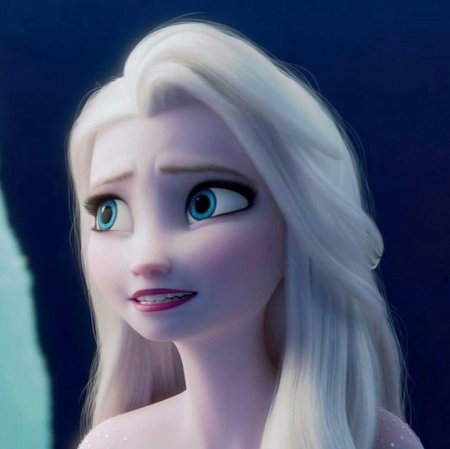 Эльза фроузен с распущенными волосами