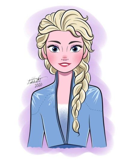 Рисунок анны и эльзы из холодного сердца