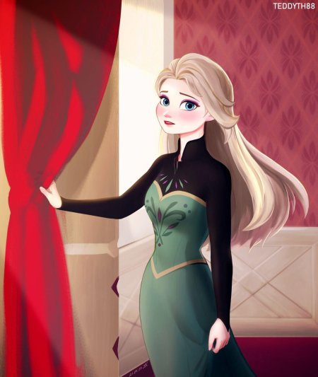 Эльза олаф и холодное приключение с распущенными волосами