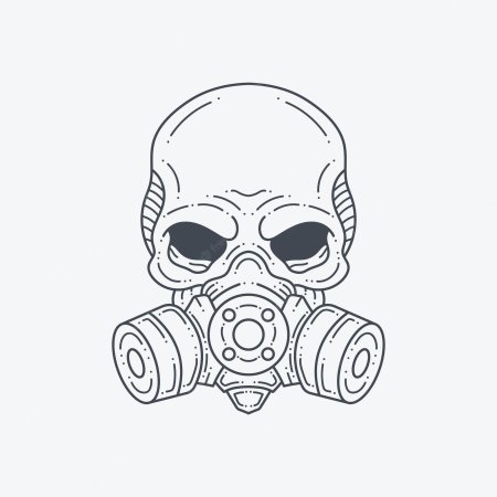 Противогаз раскраска