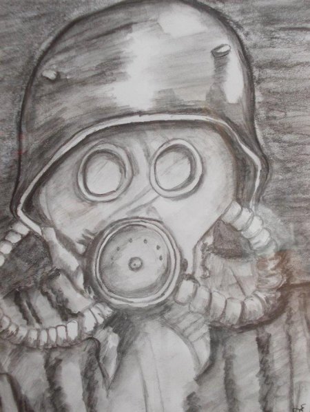 Противогаз карандашом