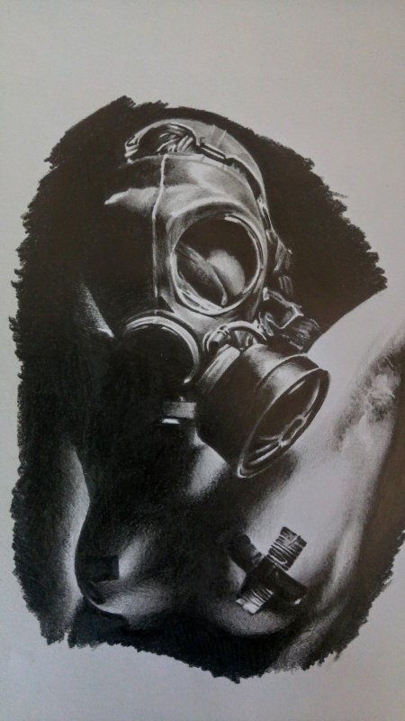 Тату противогаз