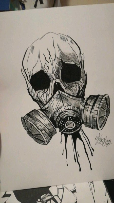 Череп эскиз тату