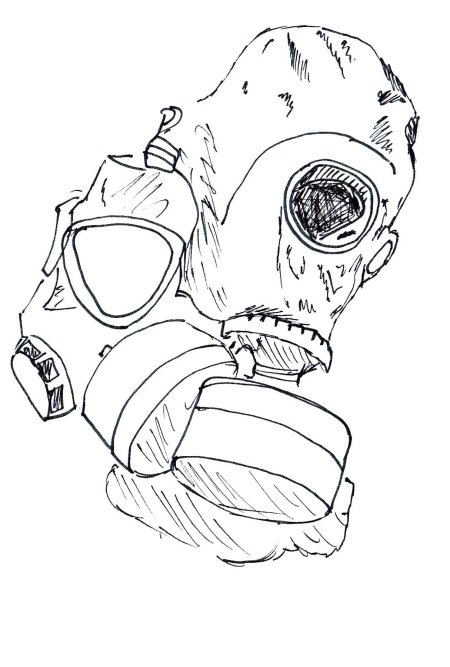 Противогаз рисунок