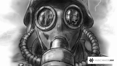 Противогаз рисунок карандашом