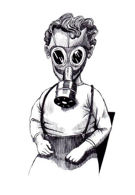 Противогаз раскраска