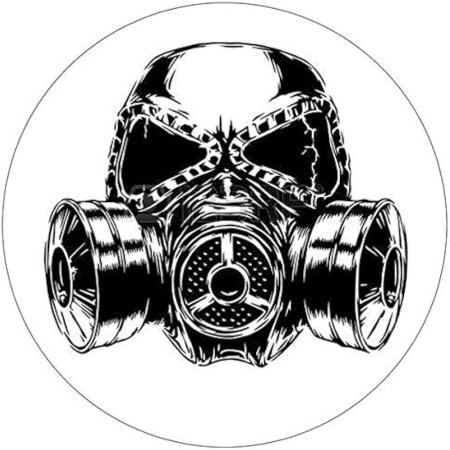 Череп в респираторе