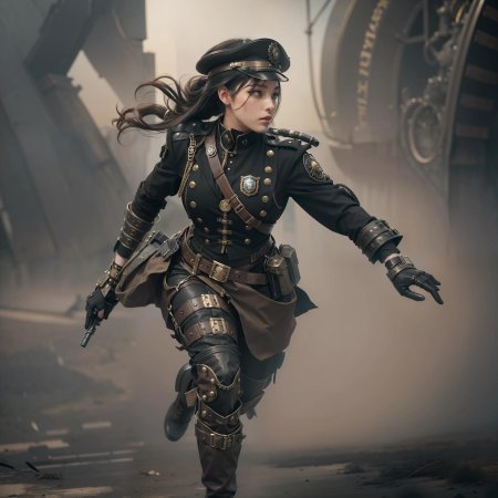 Девушка в стиле стимпанк