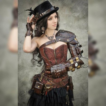 Дизельпанк стимпанк женская мода одежда