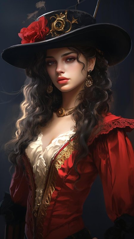 Красивая пиратка