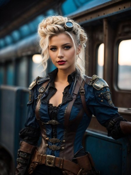 Блондин стимпанк