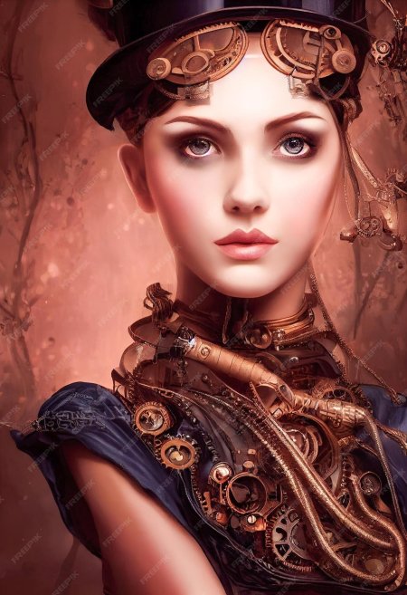 Портрет девушки в стиле стимпанк